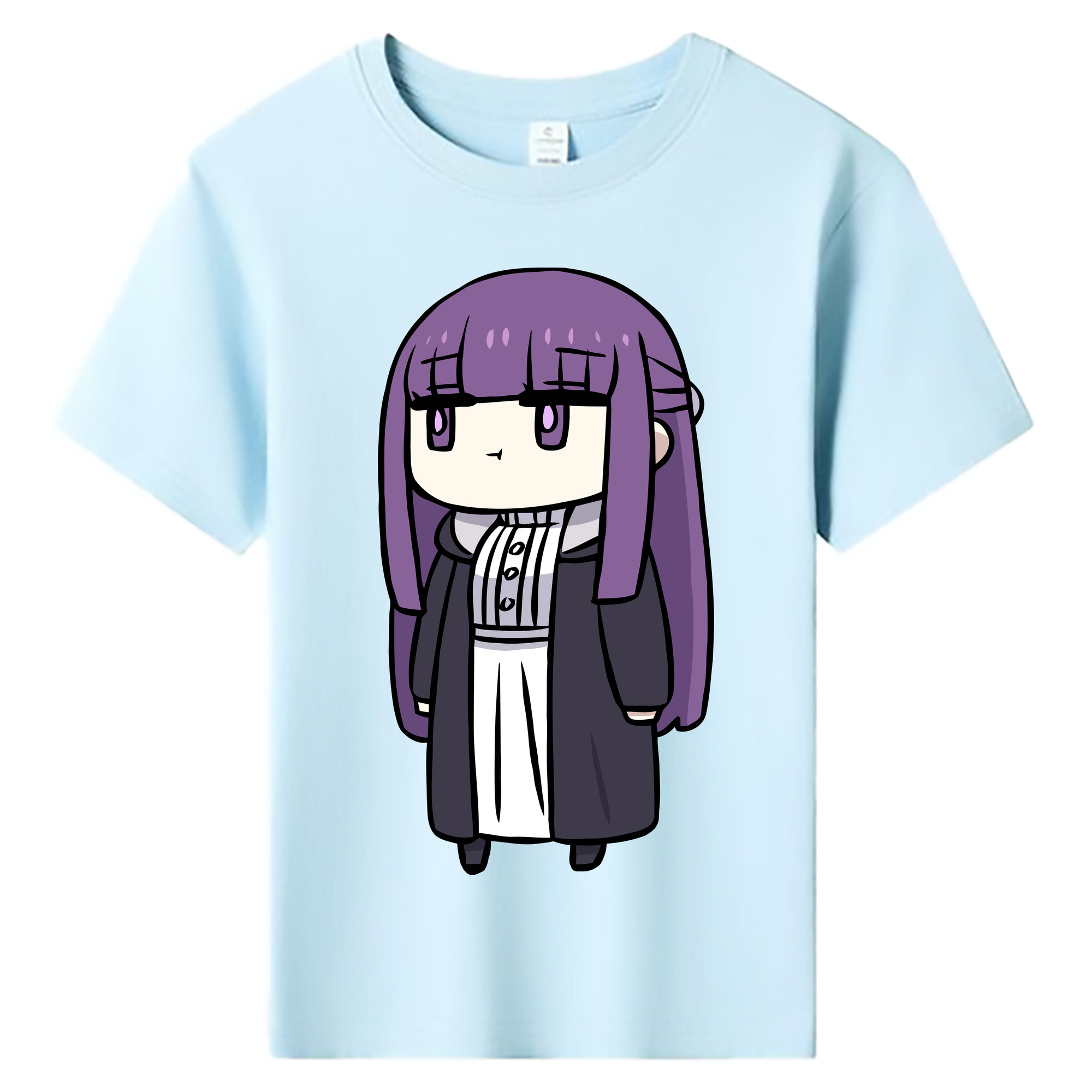 （画像用） 葬送のフリーレン Frieren 綿100％キッズTシャツ（フロントプリント）